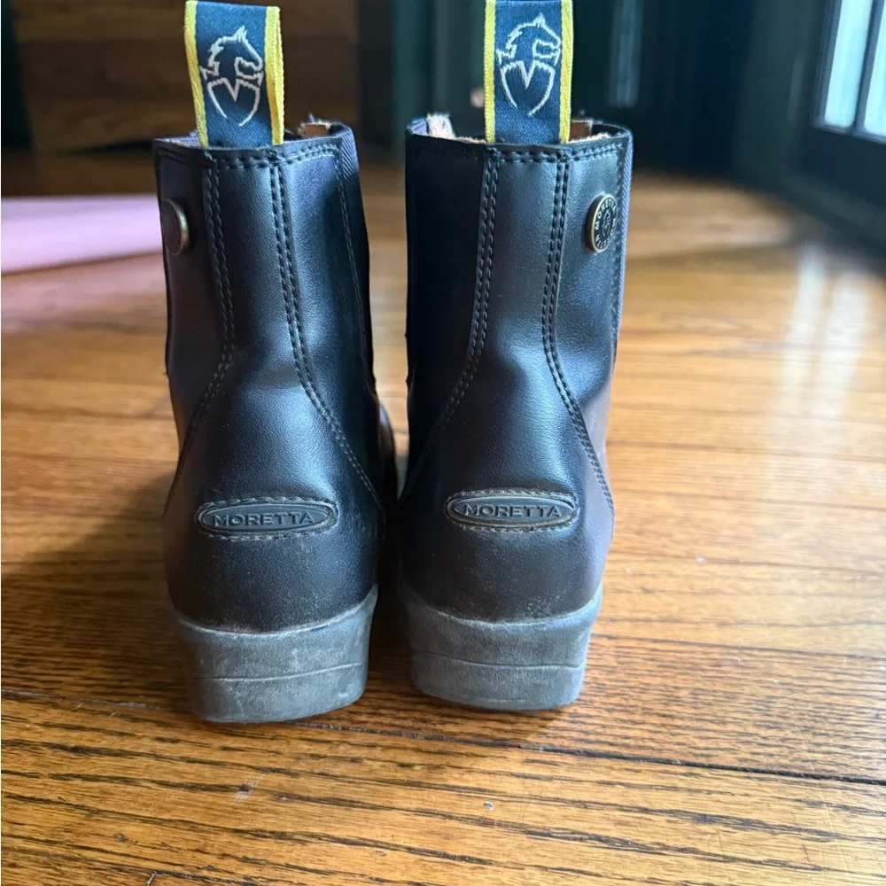 Moretta kids horseback riding shoes and half chaps, size 2 - Picture 5 of 8